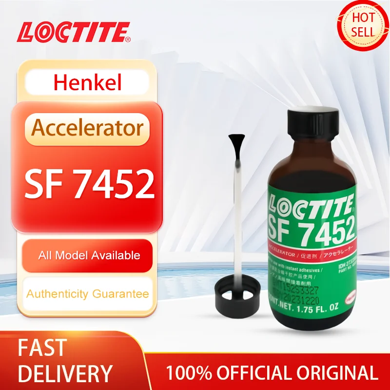 Фото 100% оригинальный ускоритель Loctite SF 7452, 1,75 унции, быстрая фиксация для мгновенного клея кианоакрилата №1