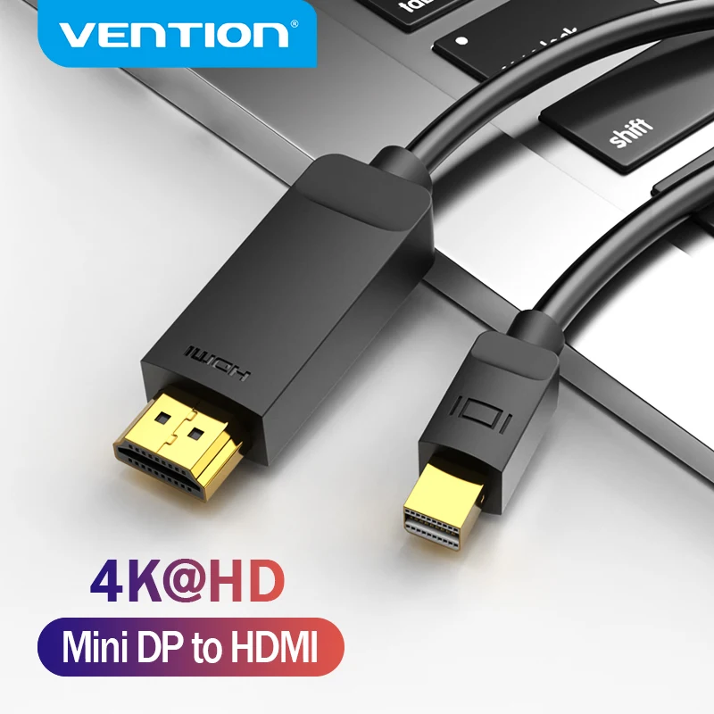 

Vention Mini DisplayPort to HDMI кабель 4K Thunderbolt to HDMI кабель для MacBook Air Pro Surface Monitor проектор Mini DP to HD