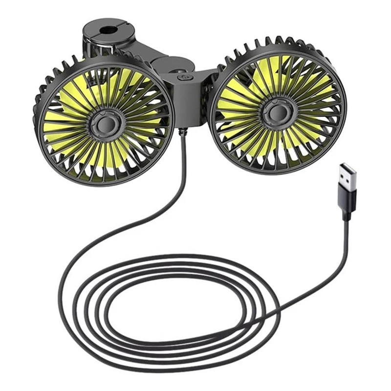 Автомобильный USB-вентилятор 12-24 В Портативный Электрический вентилятор для дома