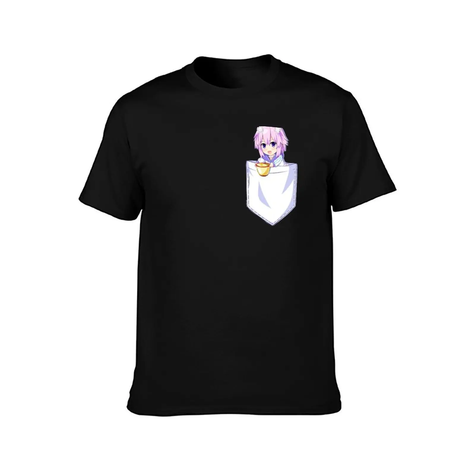 Фото Футболка Chibi Nep Pocket с летним принтом и короткими рукавами №2