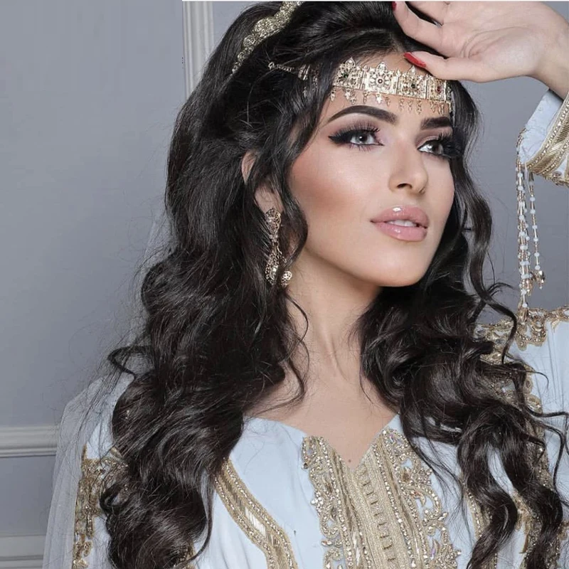 Elegant Crystal Headband Bridal Crown Tiara Tiara Algeria Princess Queen Party Wedding Hair Jewelry Ornament Gift Free Shipping