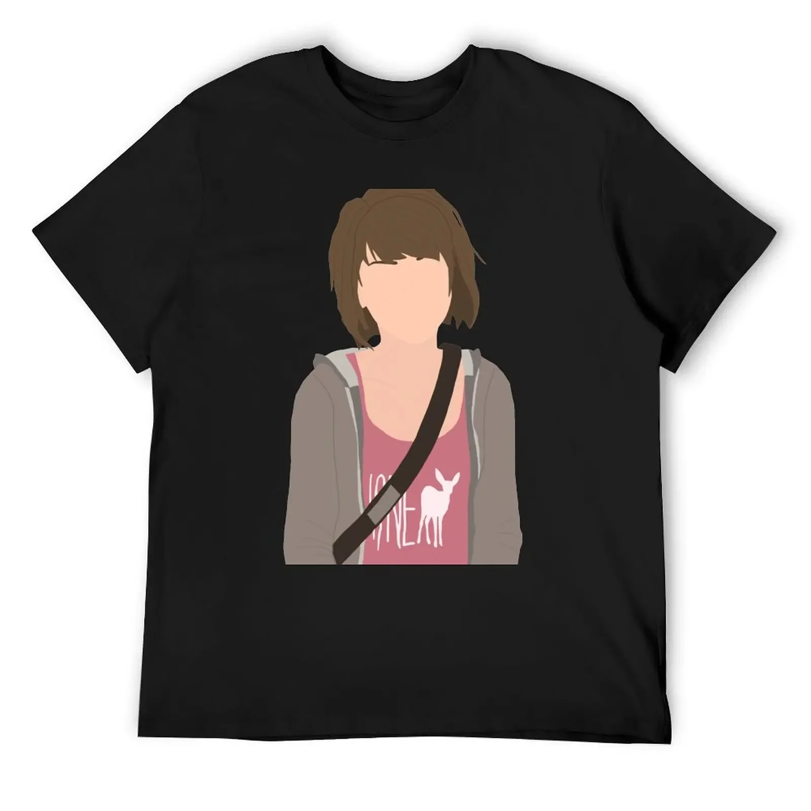 Фото Life is Strange Max Caulfield Sticker T-Shirt быстросохнущая футболка на заказ футболка с рисунком Мужская футболка черные футболки для мужчин №1
