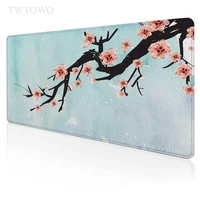 japanese cherry blossoms sakura mouse pad gaming xl hd custom mousepad xxl mouse mat natural rubber carpet anti slip laptop