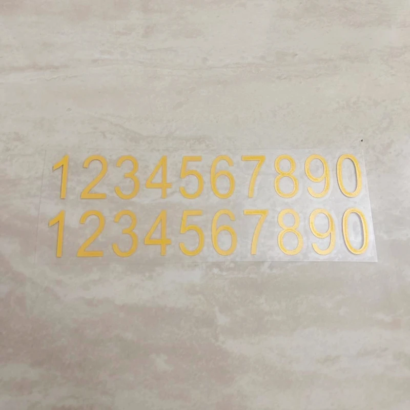 

1 пара наклеек с цифрами, декоративные наклейки для автомобиля и мотоцикла от 0 до 9 0-9, арабские виниловые наклейки, переводные наклейки «сделай сам», лазерные водонепроницаемые наклейки