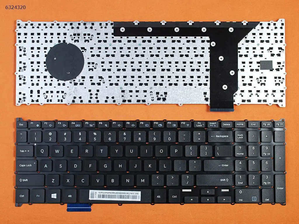 

Клавиатура US для ноутбука Samsung 630Z5J, черная (для Win8)