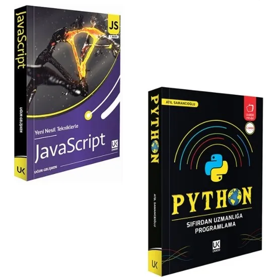 Unikod Javascript & Python Programming Seti Atıl Samancıoğlu Turkish books information technology software coding