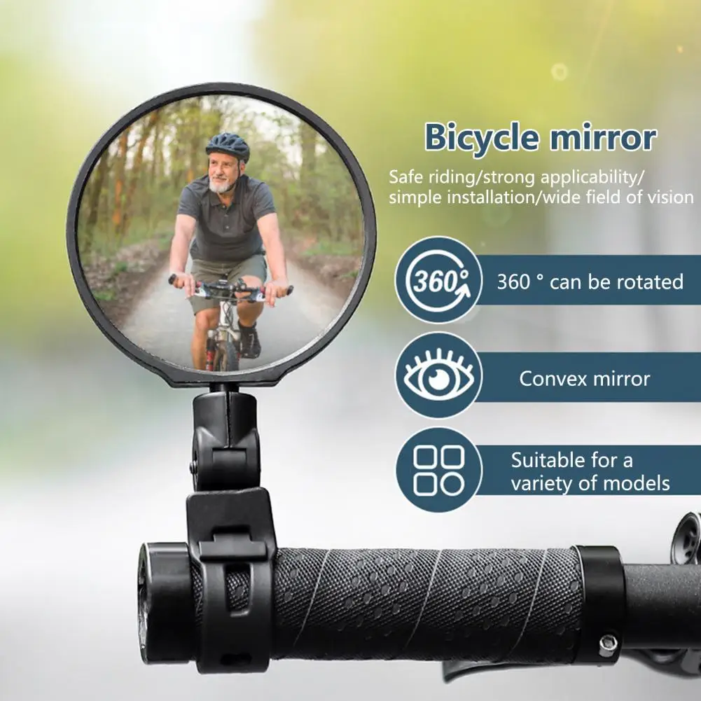 

1 Set Mountain Bike Mirror Wide Vision High-definition Impact Resistant Clearer Vision Bike Handlebar Mirror Bicycle Accessories