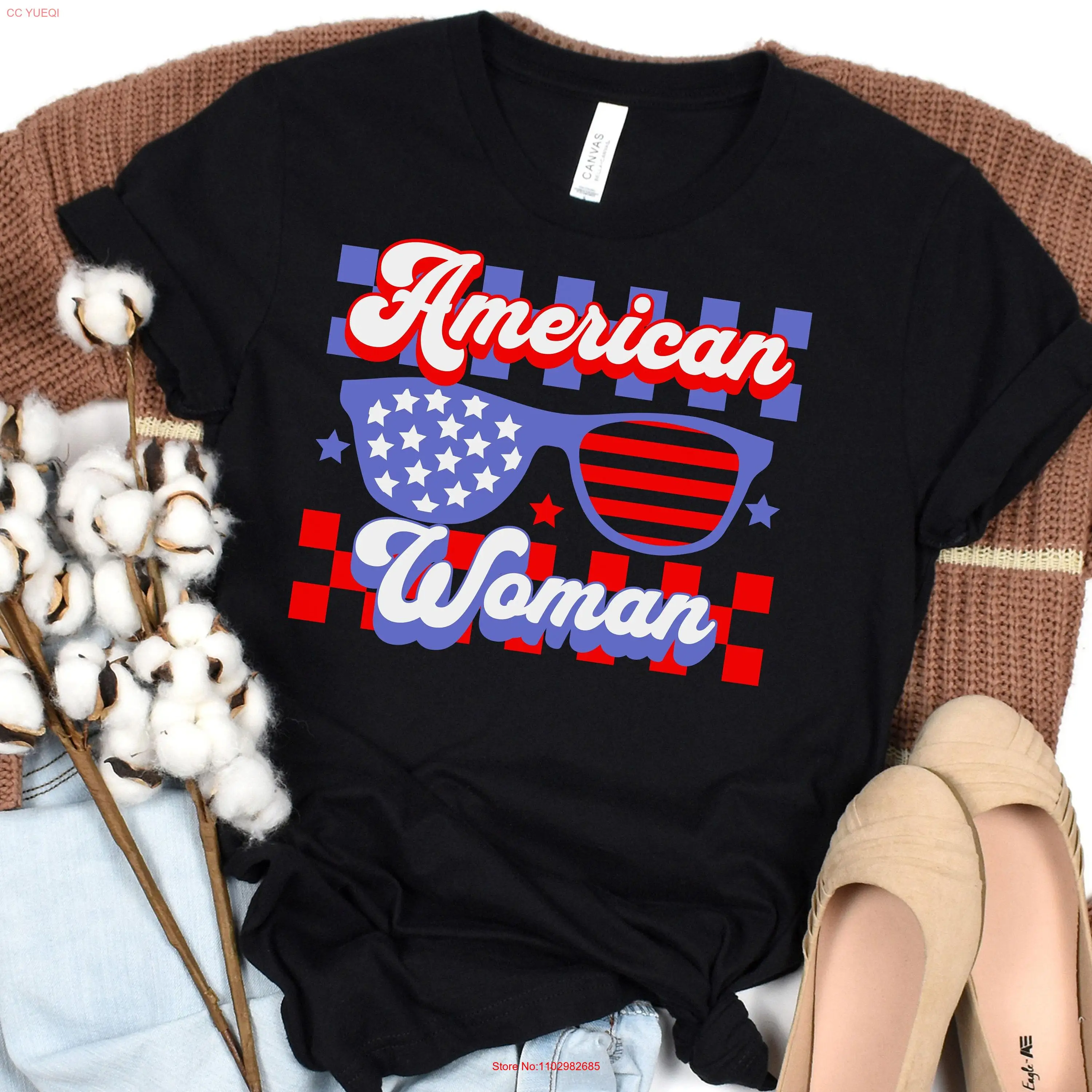 Американская женская футболка 4 июля патриотическая для женщин красная белая и