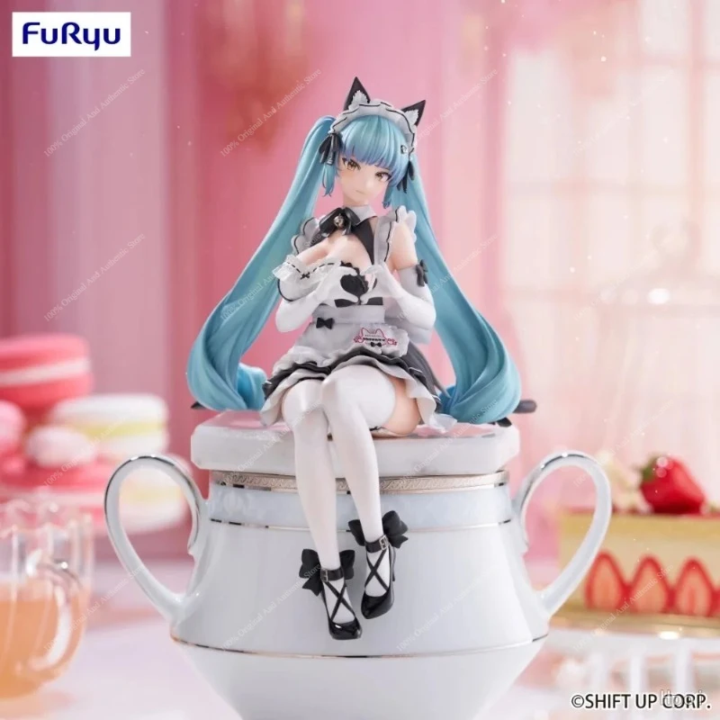 Фото В наличии 100% Оригинальная коллекционная фигурка FuRyu NIKKE Privaty Unkind Maid Noodle Stopper, аниме-фигурка, украшение для рабочего стола и дома, подарки №2