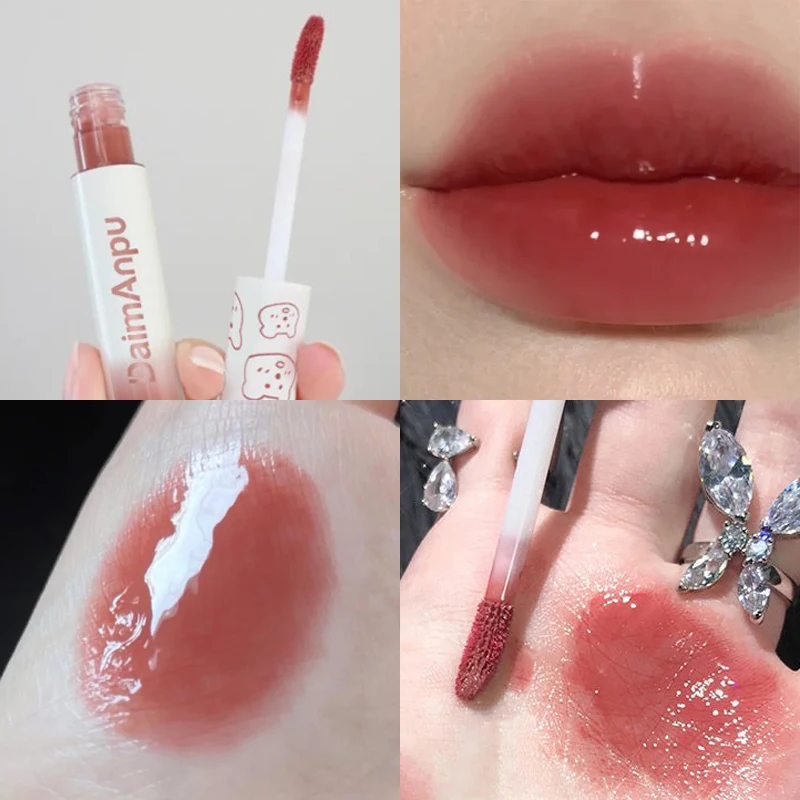 

6 Colors Water-light Lip Gloss Tint Moisturzing Waterproof Lip Glaze Long Lasting Liquid Lipsticks Makeup Pigment Cosmetic