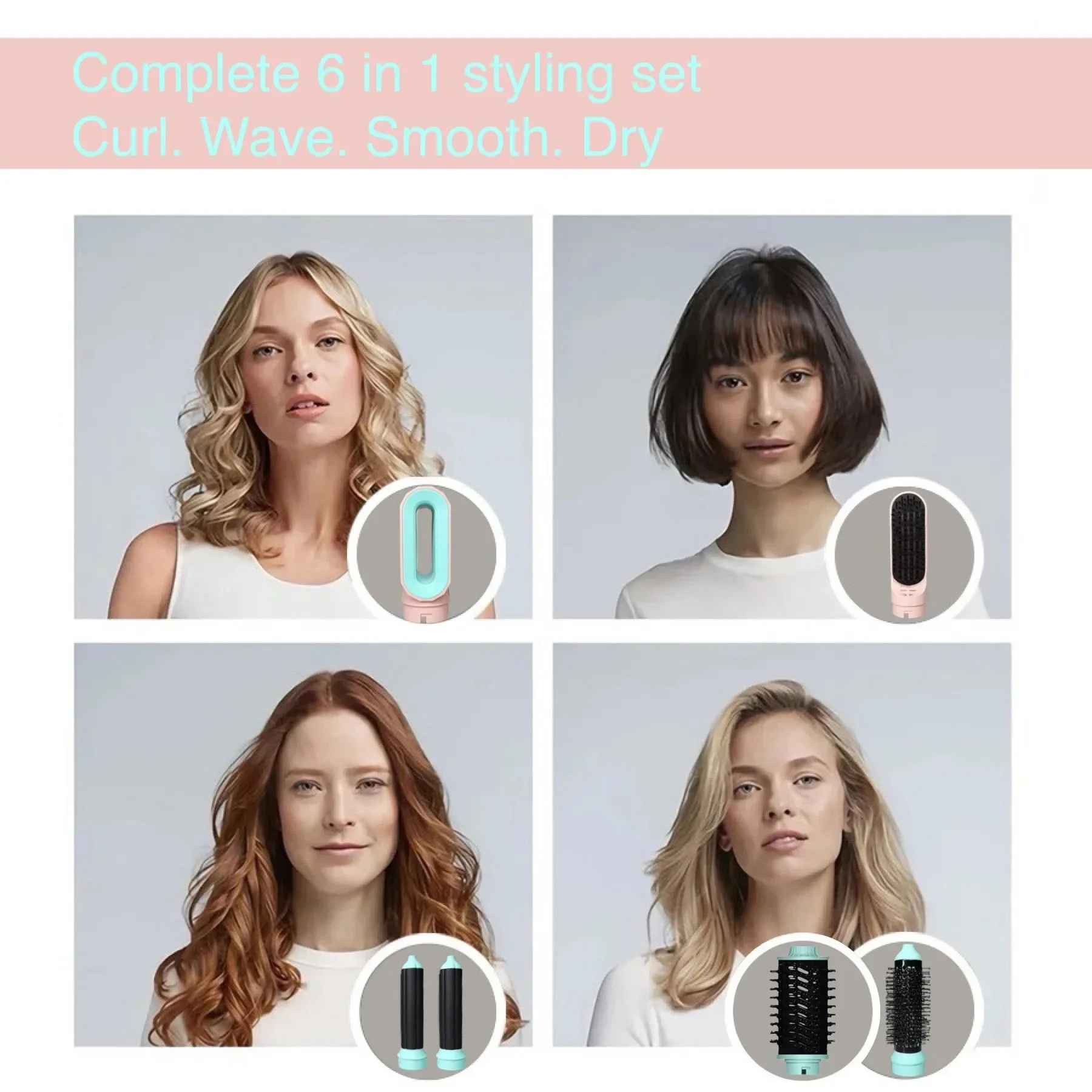 6 в 1 стайлер для волос электрические щипцы завивки инструменты укладки ролики