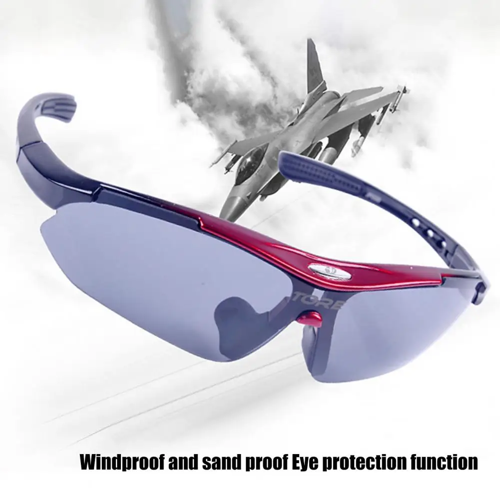 

Cycling Sunglasses PC Sport Glasses Ultralight Well Fit Impact Resistant Cycling Glasses for Outdoor Cycling Equipment