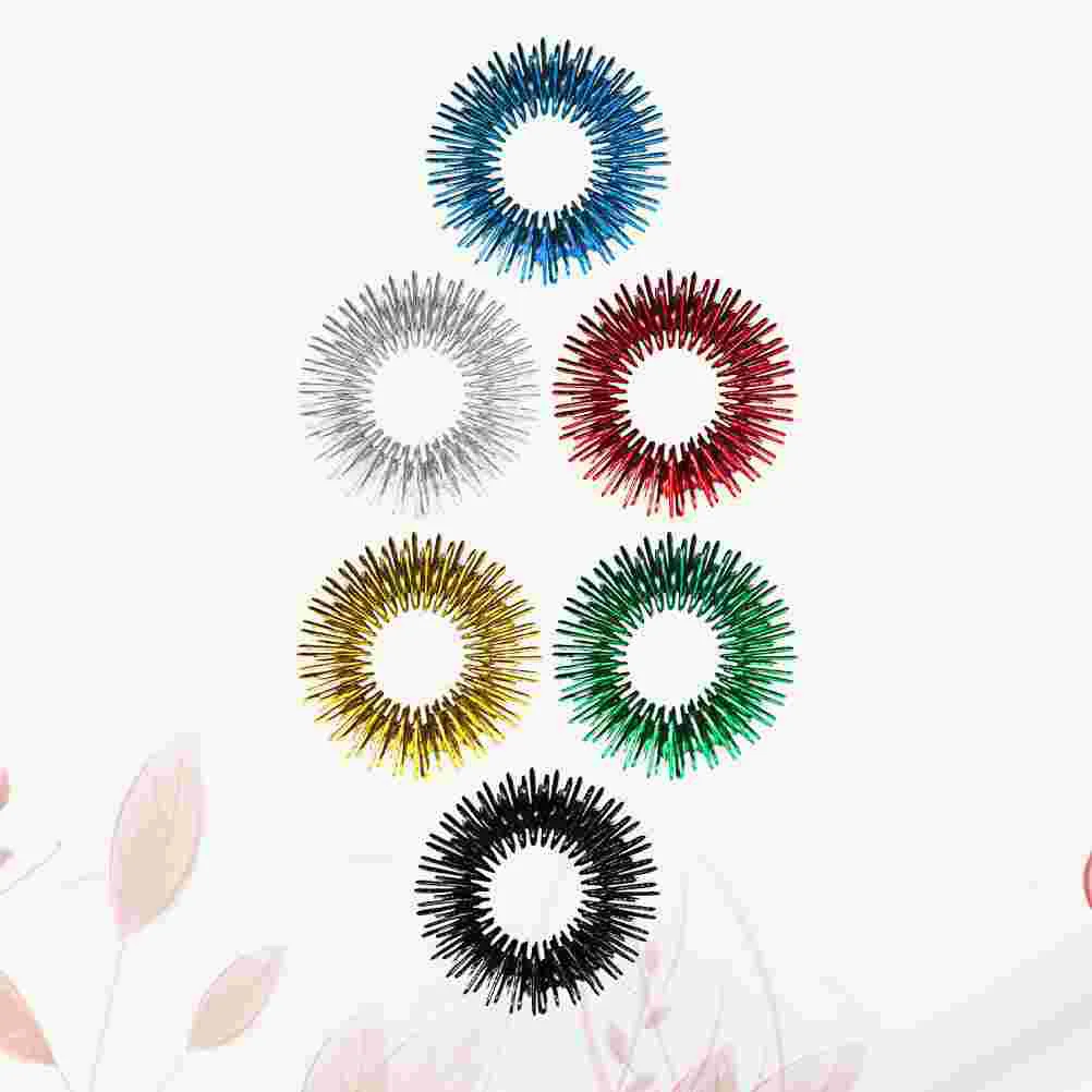 6-шт Золотая игрушка-непоседа инструмент для массажа пальцев средство снятия