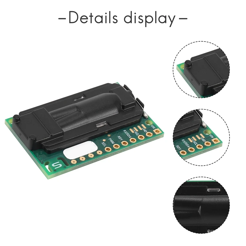 Модуль датчиков качества воздуха SCD30 для измерений CO2 и RH/T I2C Modbus PWM