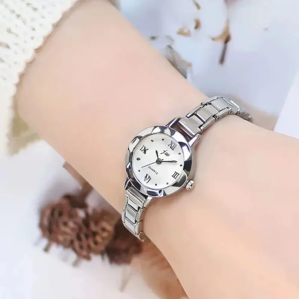 Женские часы с маленьким циферблатом серебряные роскошные женские наручные из