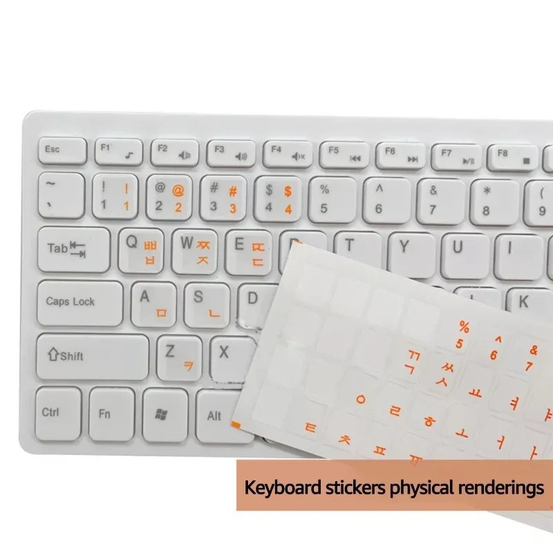 

Wear-resistant Keyboard Stickers Letter Korean Replacement for Laptop PC New