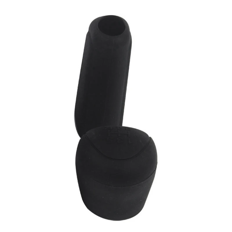 

2Pcs Universal Manual Car Hand Brake Case Silicone Gear Head Shift Knob Cover Gear Shift Collars Handbrake Grip（Black）