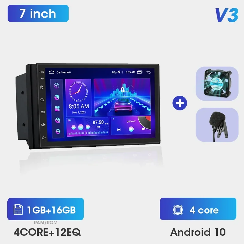 

Srnubi Android 12 Автомобильный радиоприемник 2Din Универсальный 7 "Авто Carplay Стерео GPS для Toyota VW Hyundai Kia Nissan Honda Lada Ford