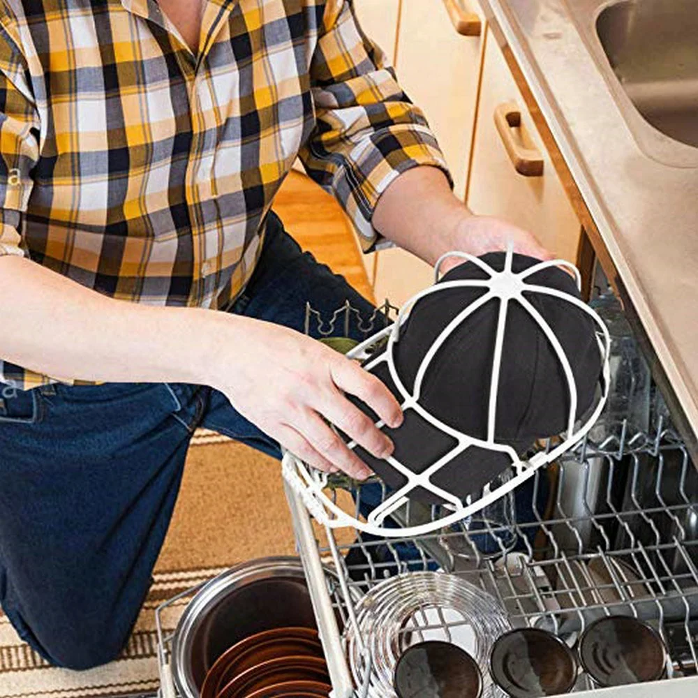 

Double-deck Hat Cleaning Protector Home Supplies Creative Baseball Cap Washing Frame Fit For Adult/Kid's Hat Anti-wrinkle Tool