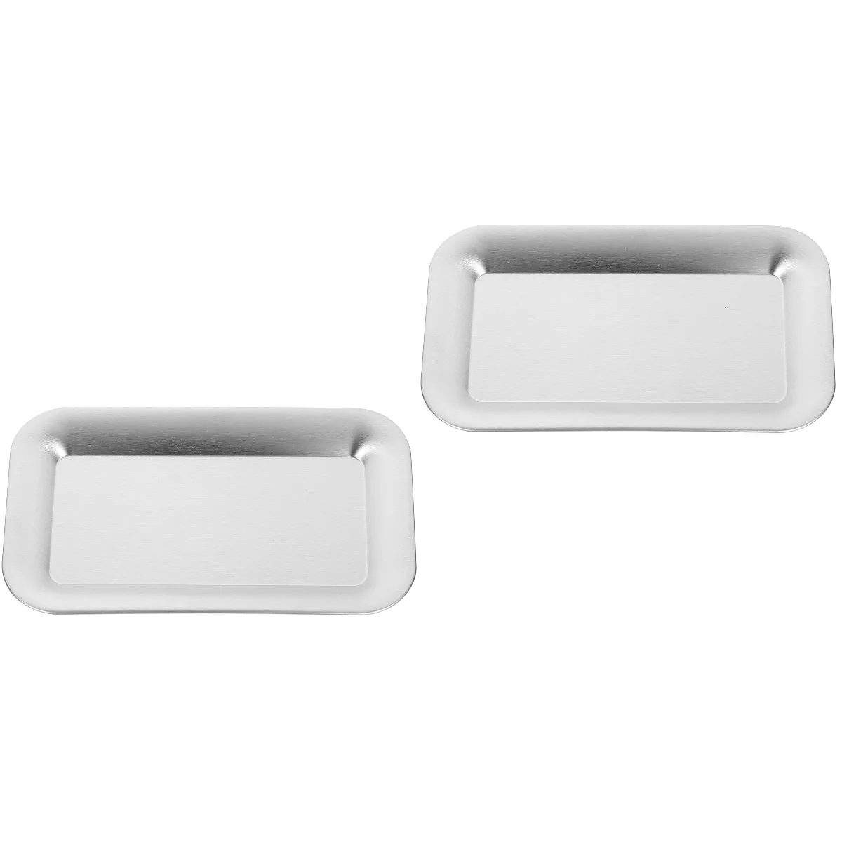 

Tray Serving Plate Storageparty Dessert Traystable Rectangularsteel Stainless Couch Organizer Vanity Coffee Small Bathroom Salad