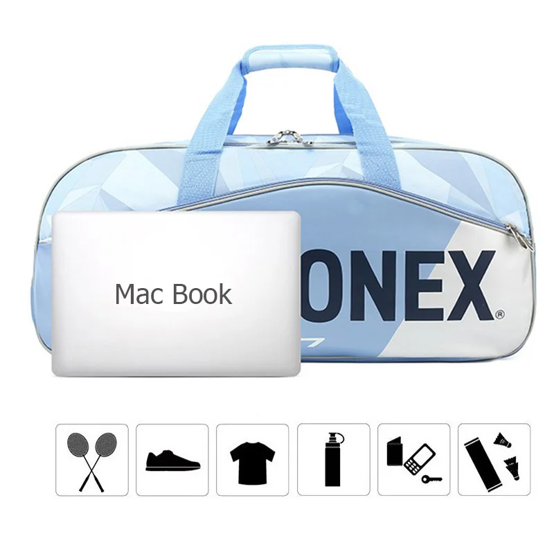 Tour Edition Original YONEX Large Badminton Bag For Women Men Waterproof Max For 6 Rackets Badminton Bag With Shoes Compartment