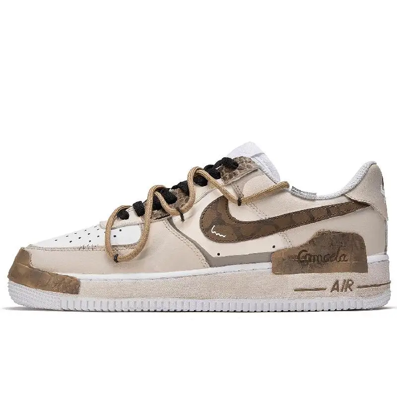 【Настроить】Nike Air Force 1 Обувь для скейтбординга Мужские кроссовки CW2288-111