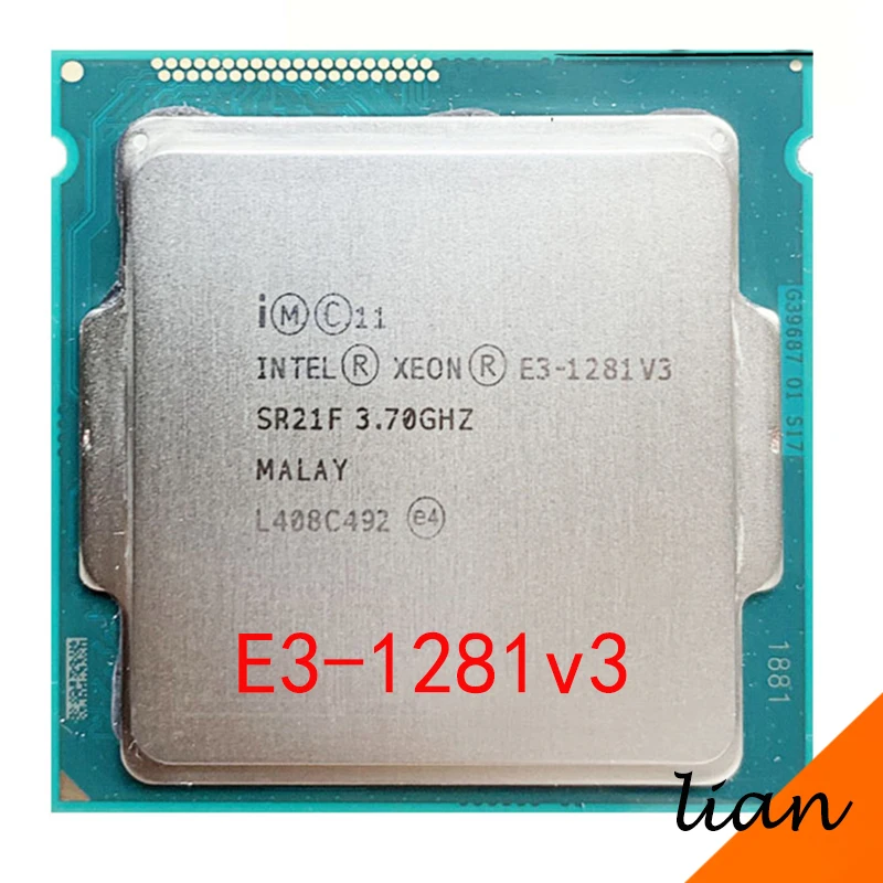 

Intel Xeon E3-1281v3 E3 1281v3 E3 1281 v3 3.7 GHz Quad-Core Eight-Thread CPU Processor L2=1M L3=8M 82W LGA 1150