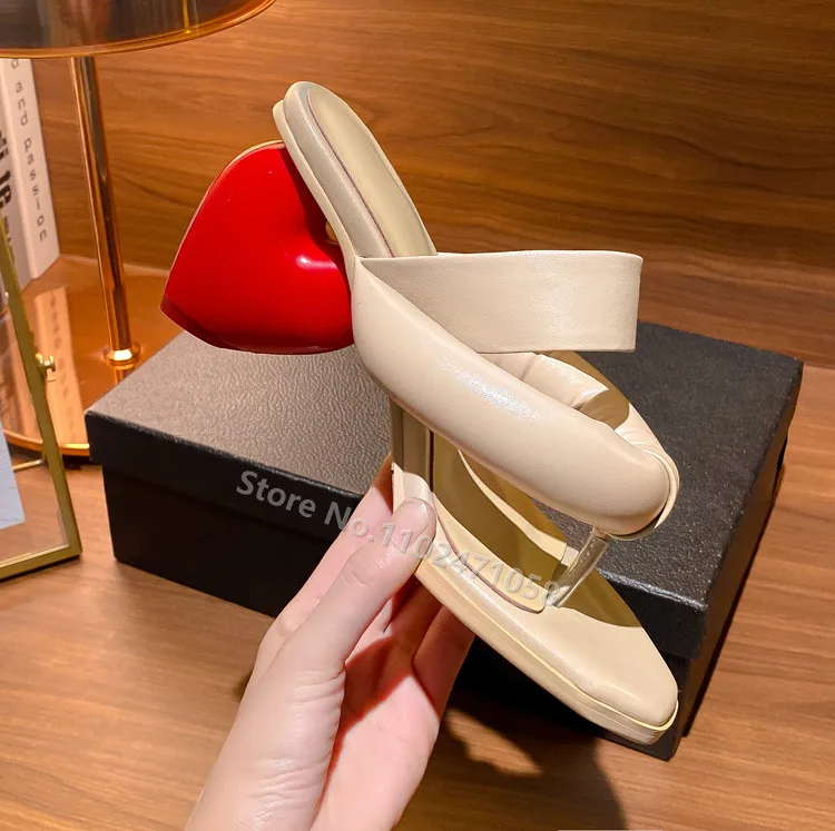 Genuine Leather Love Heart Hight Heels Slippers Fashion Peep Toe Height Increased Women Outside Sandals Ladies Beach Pub Shoes