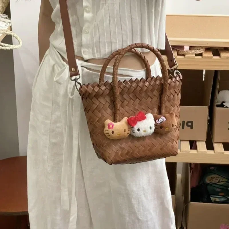 Saniro Hello Kitty Женская Ручная работа Новинка модная Мини Большая вместительная сумка