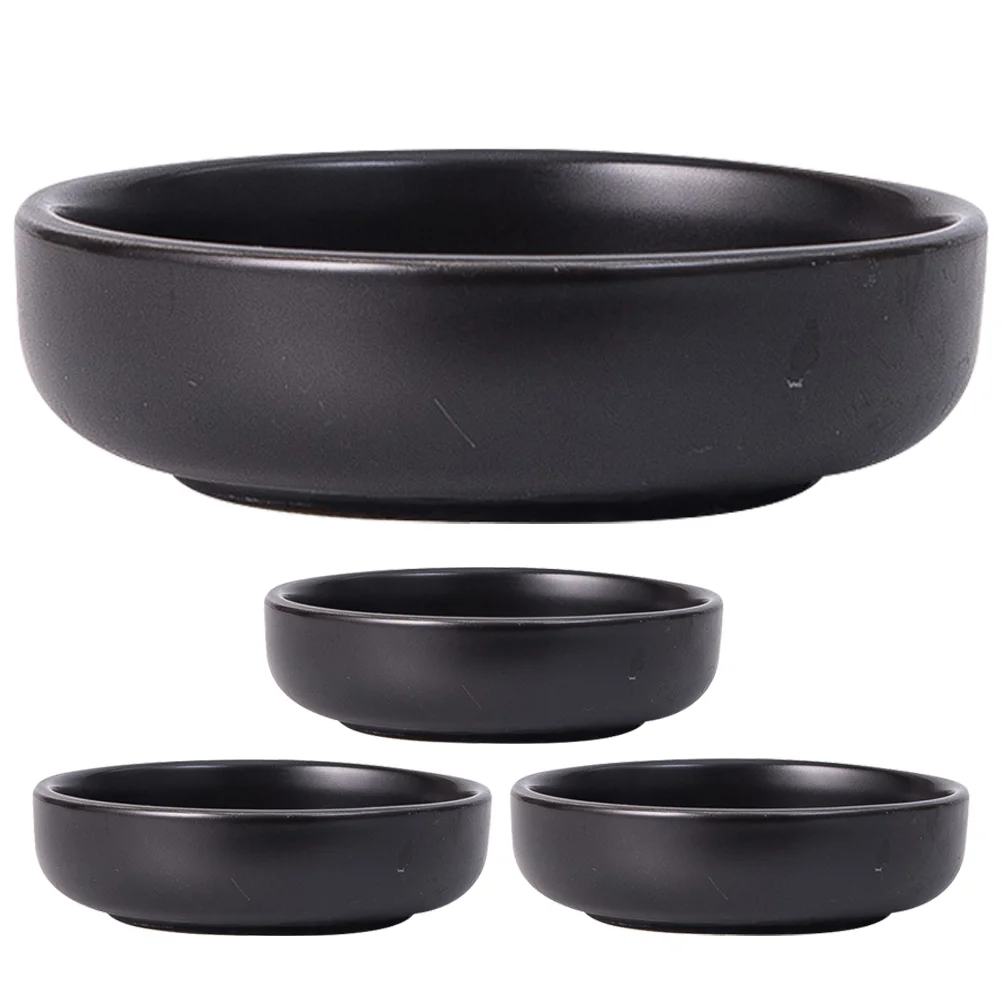 

4Pcs Ketchup Party Ceramic Bowls Soy Sauce Dishes Japanese Style Seasoning Dishes Ceramic Sauce Dish for Kitchen Home