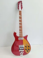 2022 high quality ricken electric guitar red metal paint 660 6 strings electric guitar5 degrees neck free shipping
