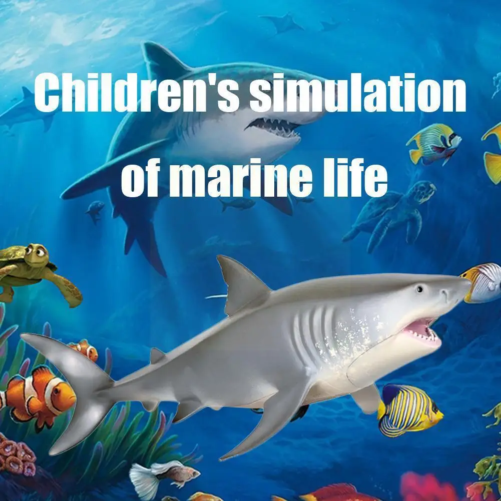 

Megalodon Big Shark Model Sea Life Animals Action Figure Big White Shark Oean Animal Figure Toy For Kids X7w8