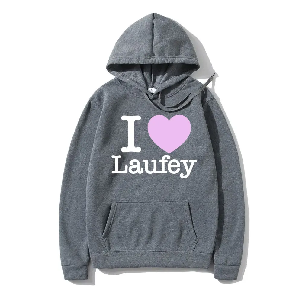 Толстовка с графическим принтом I Love Laufey для мужчин и женщин модная уличная