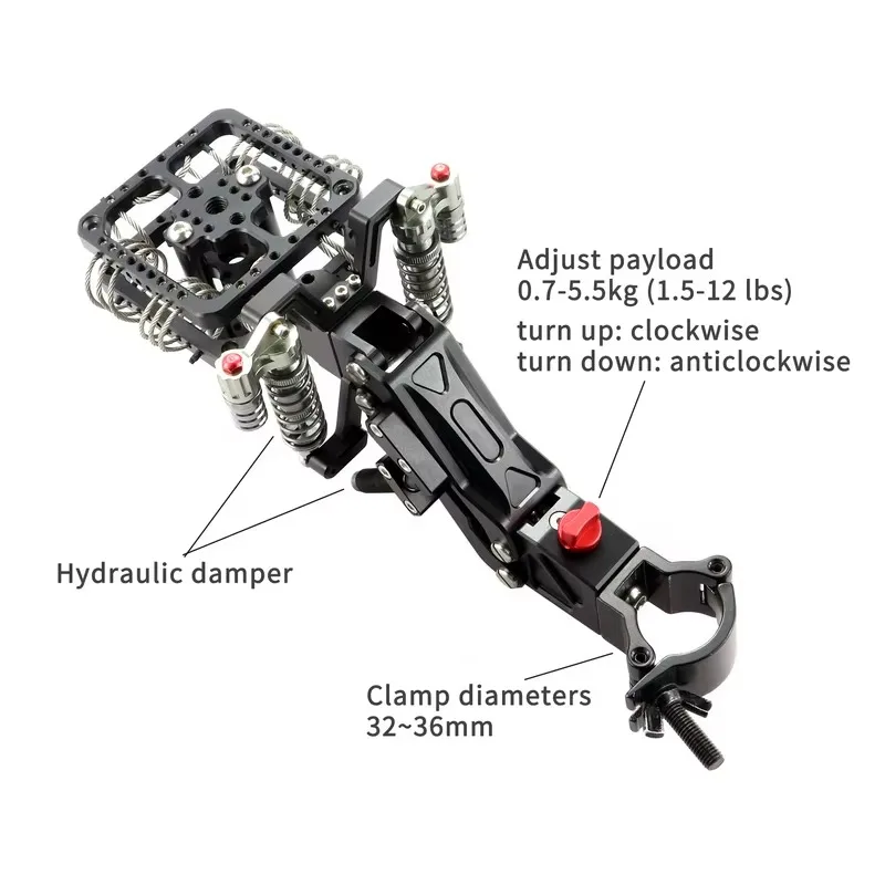 CAME-TV 1 5-12 фунтов нагрузка камера видео стабилизатор с одной рукой GS08 для