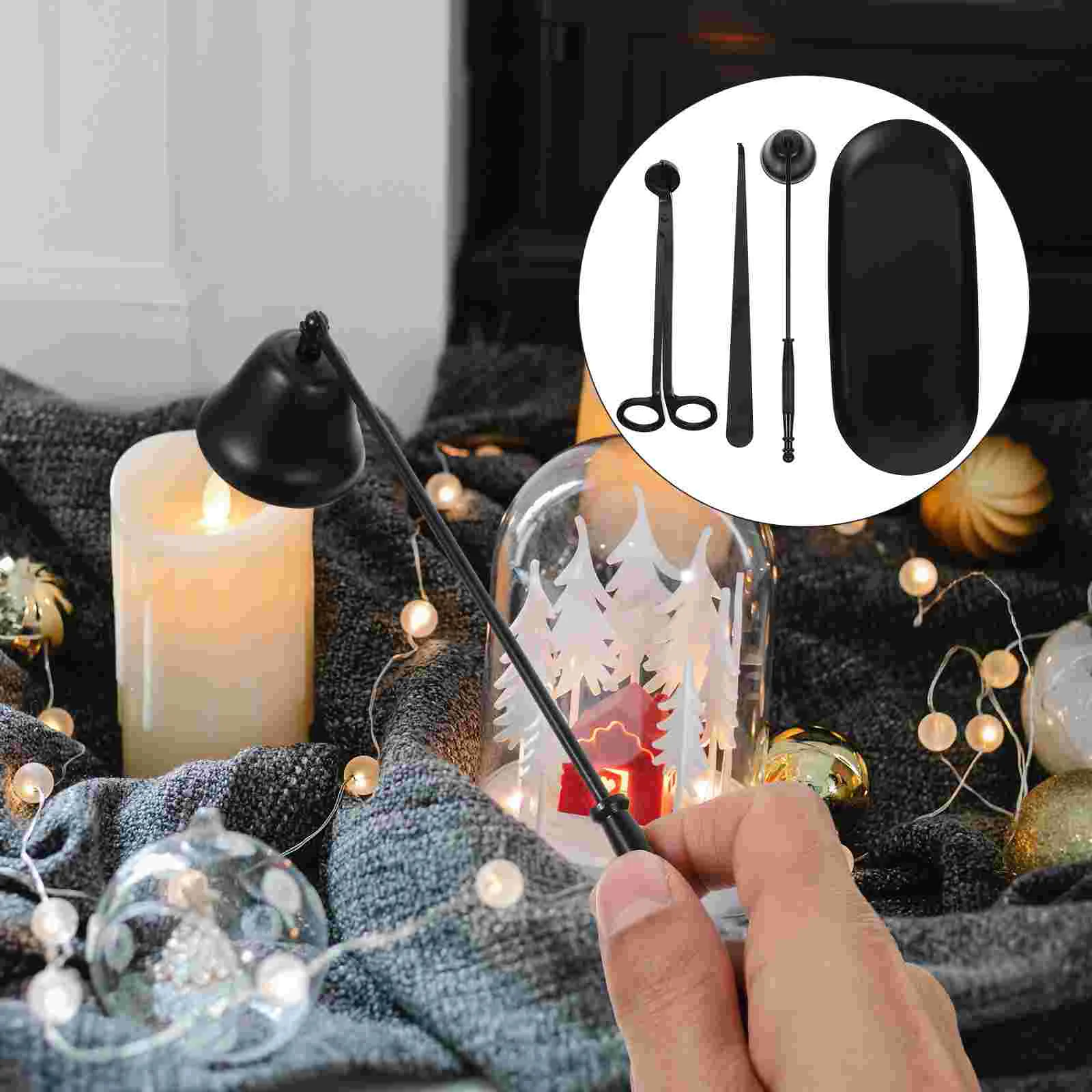 

1Set Durable Candle Wick Trimmer Extinguisher Candle Accessory Candle Care Tool