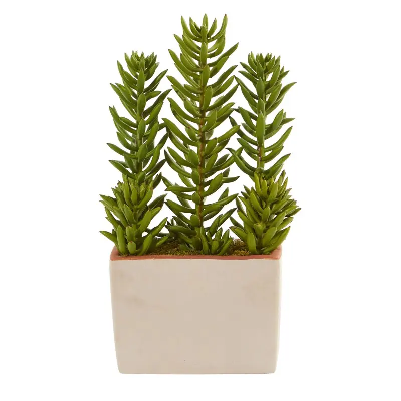 

in. Succulent Artificial Plant With Decorative Planter