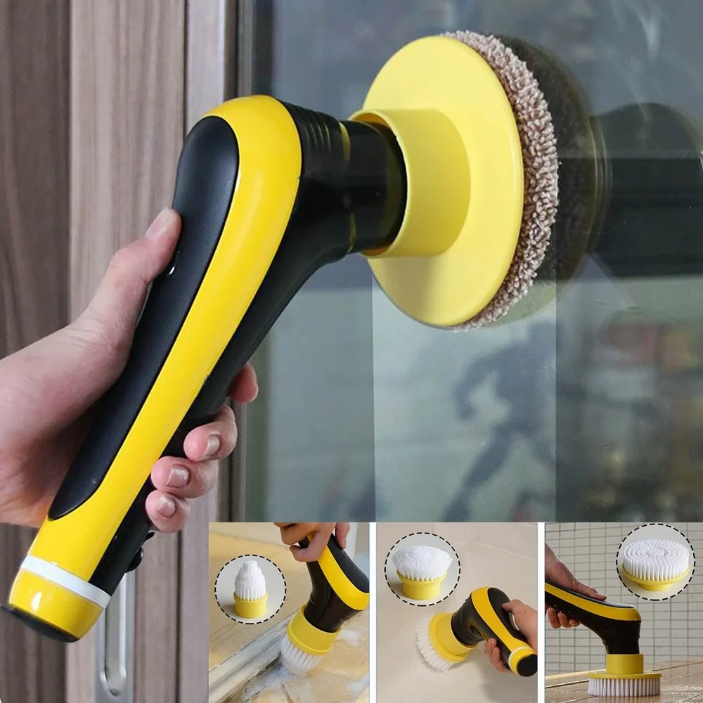 

Electric Cleaning Brush Kit Wireless Electric Spin Cleaning Scrubber for Bathroom Tile Gap Floor Tub Shower Kitchen Window