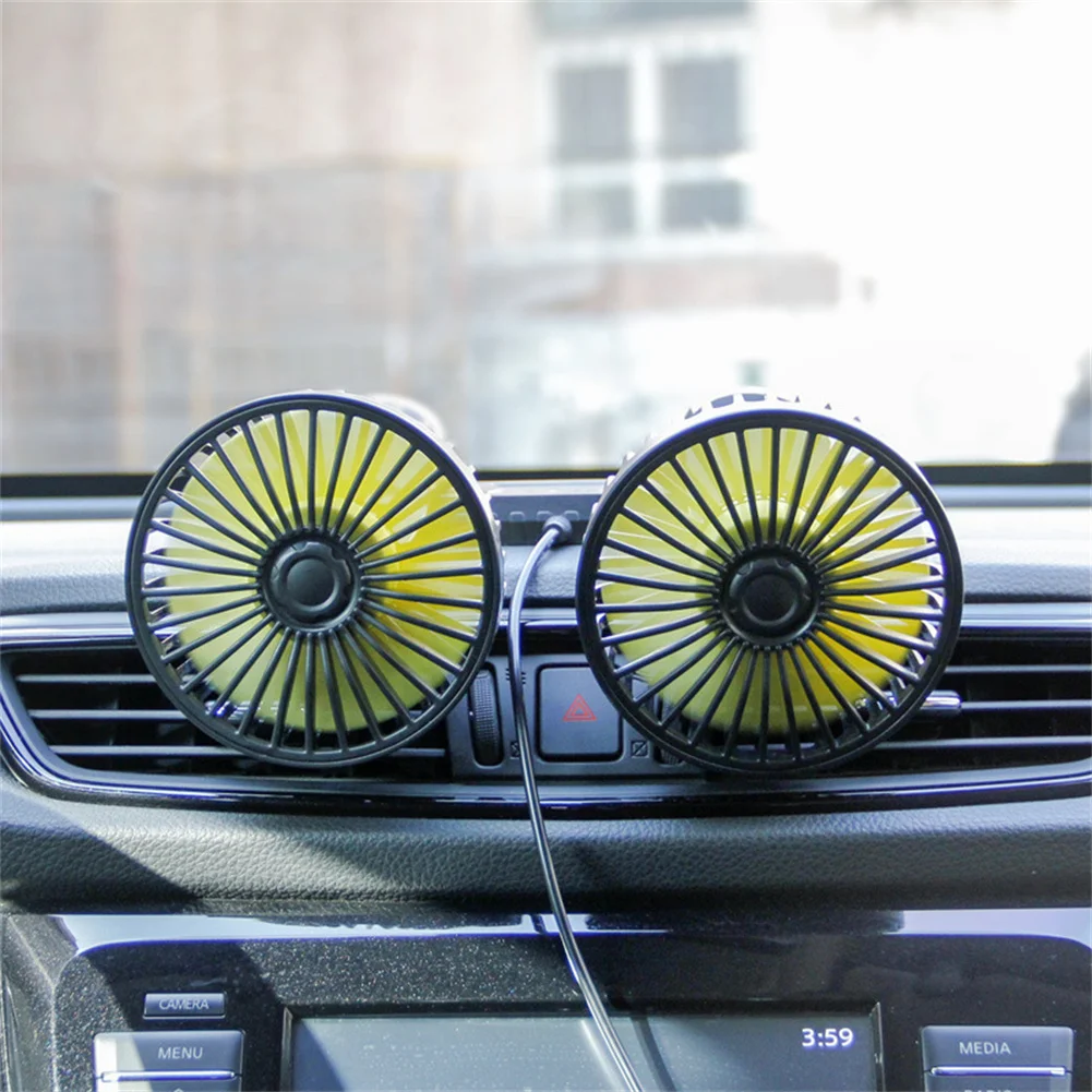 

Solid Perfumes Car Fan Built-In Aroma Diffuser 5V/2A Three-speed Wind Adjustment For Car/SUV/Truck Close Grids