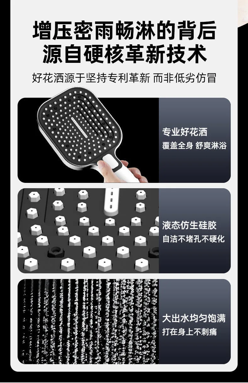 Большая панельная душевая лейка 12 см