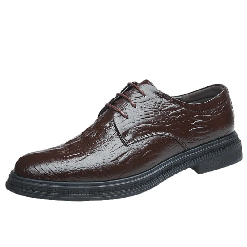 Мужские классические ботинки для джентльмена, коричневые, черные, высококачественные, Костюмные ботинки из натуральной кожи для мужчин, Кл...