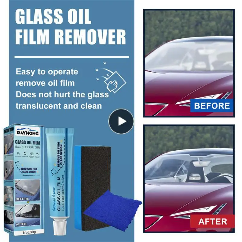 

Durable Powerful Removal Cream Easy To Use Film Removing Paste Portable Rainproof Agent Windshield Oil Water Spot Universal 47g