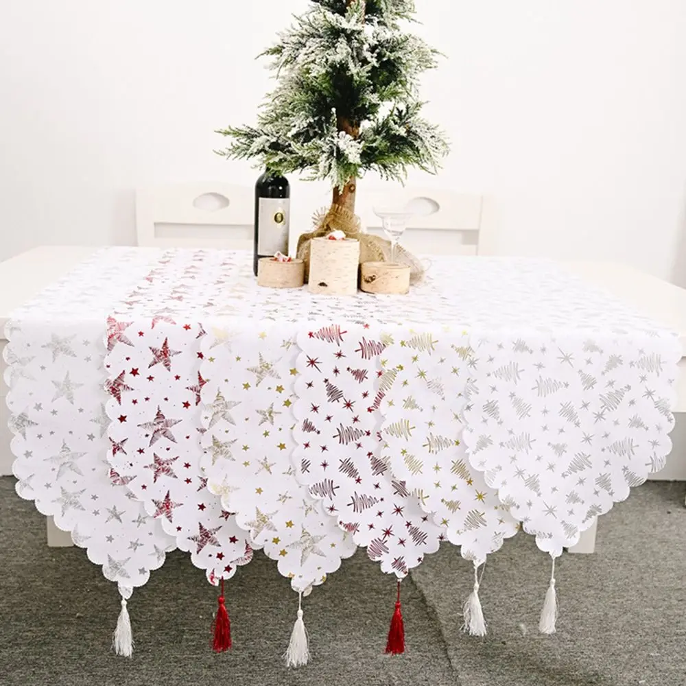 

New Decorative Table Cover Christmas Tablecloth Christmas Tree Table Runners Table Decoration