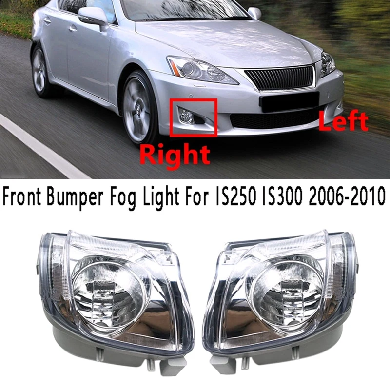 

Front Bumper Fog Light LED Fog Lamp Daytime Running Lights For LEXUS IS250 IS300 2006-2010