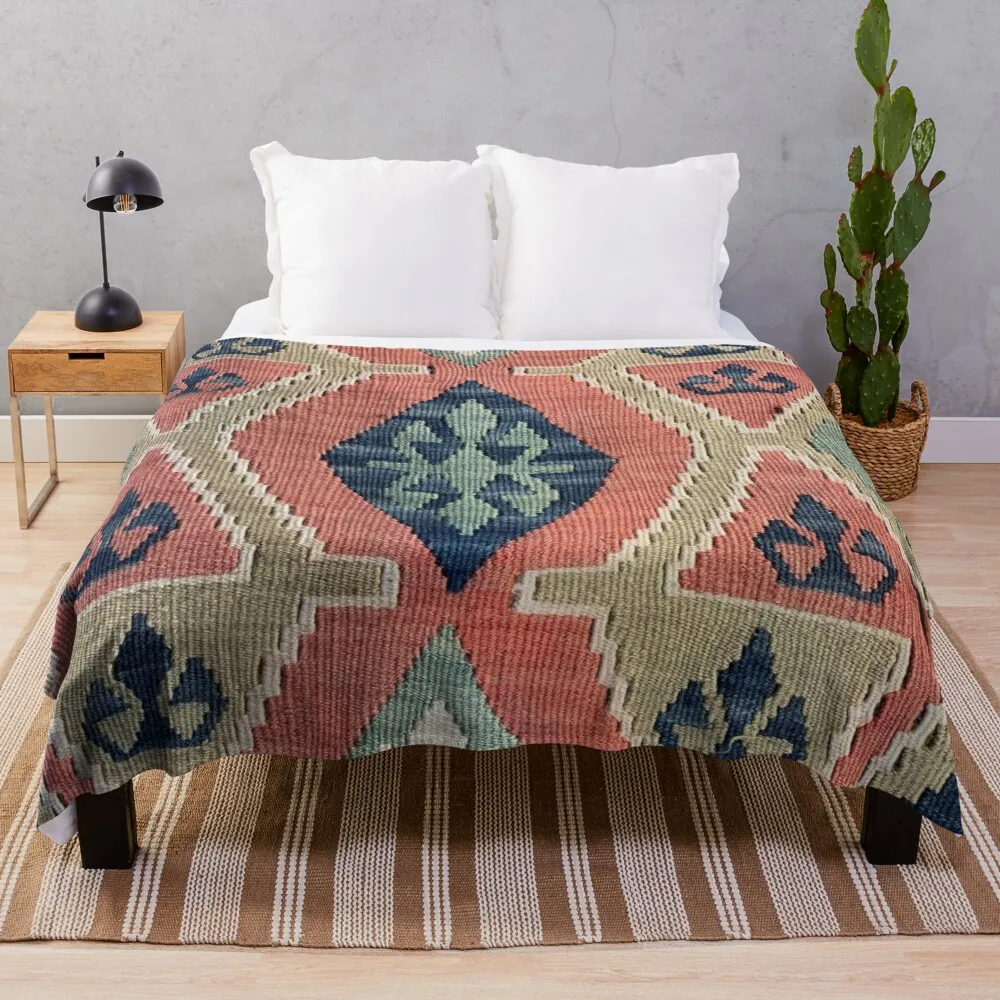 

Decorative Kilim, Navaho Weave, Woven Textile Throw Blanket blanket for baby thin blanket Sofa quilt sofa throw blanket