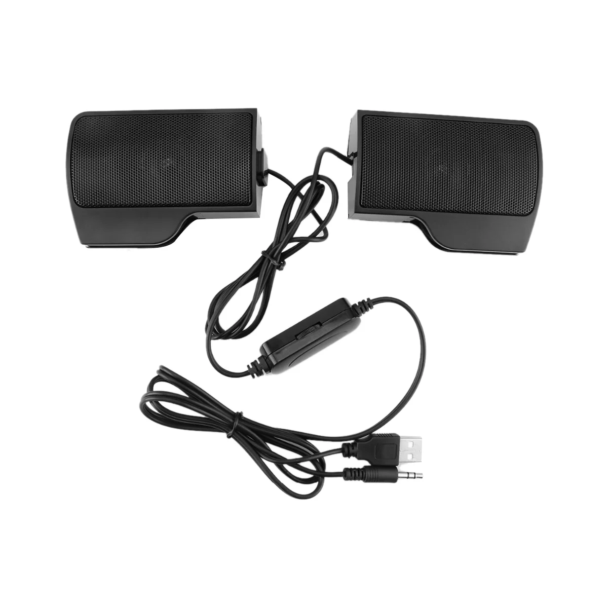 Портативная мини-колонка с клипсой, USB стерео колонка, звуковая панель,  колонки для ноутбука, телефона, музыкального плеера, компьютера | AliExpress