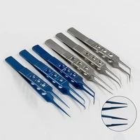 11cm double eyelid cosmetic tools surgical instruments platform with teeth fat tweezers with hooks ophthalmic microtweezers
