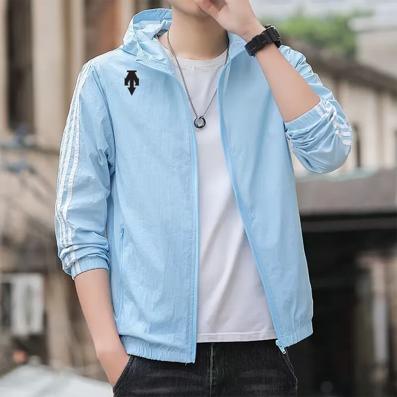 2023 Summer New Golf Embroidery Thin Style Breathable Top Jacket Coat Men's Leisure Sun Protection Clothing