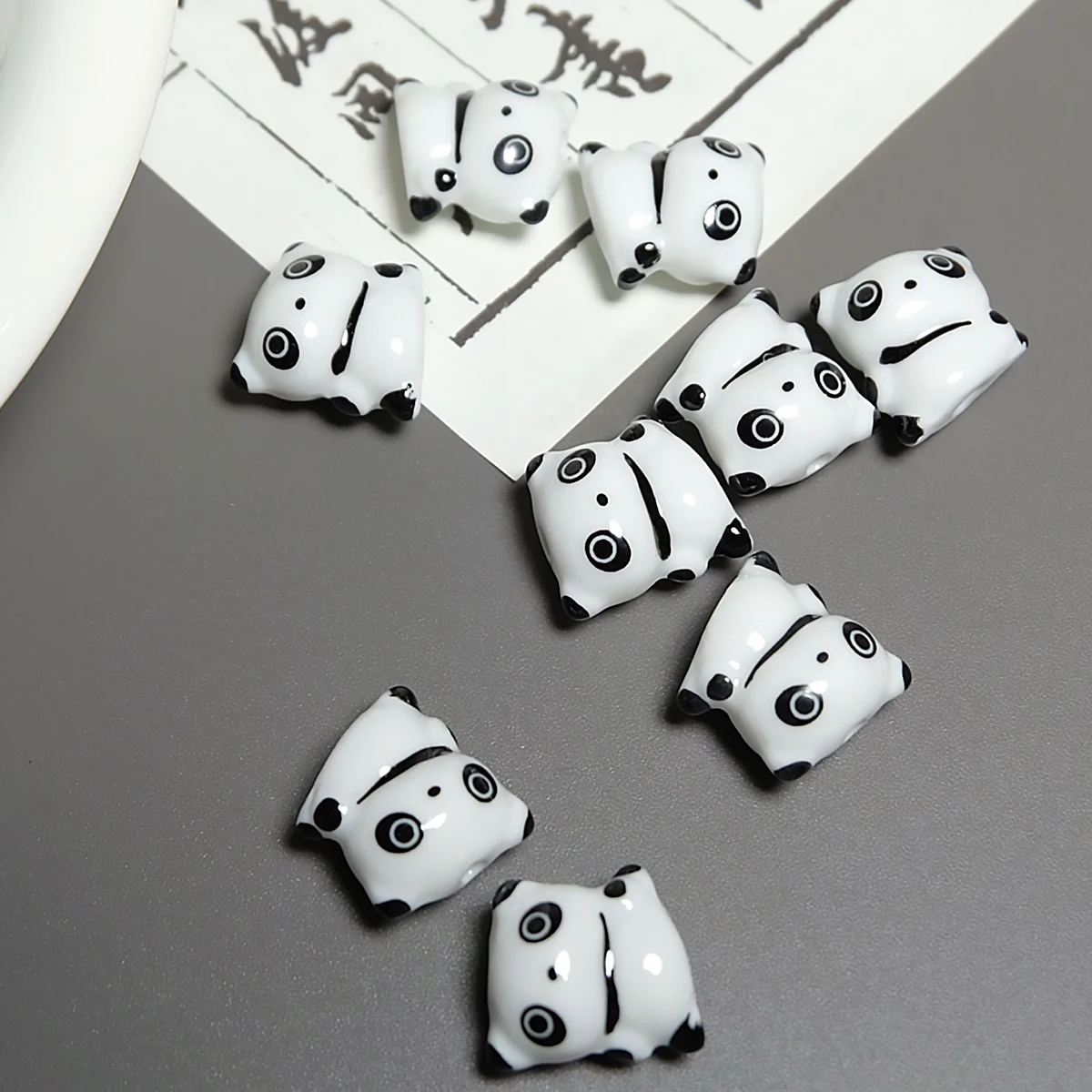 16x18 мм керамические бусины в форме танцующей панды ювелирные изделия сделай сам
