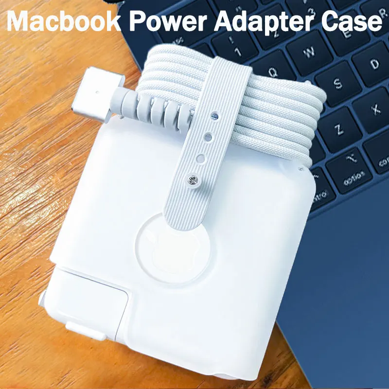 

Charger Protective Case Cover Adapter Power Protector Cases for Macbook Air M2 M1 Pro 13 14 15 16 Inch Cord Winder Accessories