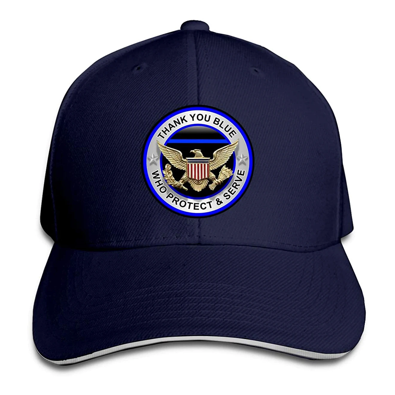 

Moto Gp Baseball Cap Thank You Blue Who Protect And Serve Men Cotton Classic Baseball Cap Adjustable Size